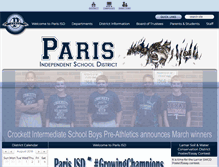 Tablet Screenshot of parisisd.net